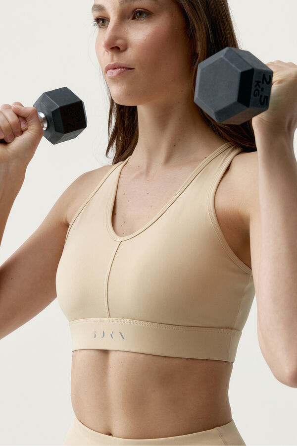 Born Living Yoga Bež Deo sportski top Bež