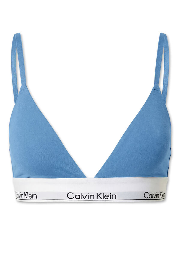 Calvin Klein Soutien triangular logo azul