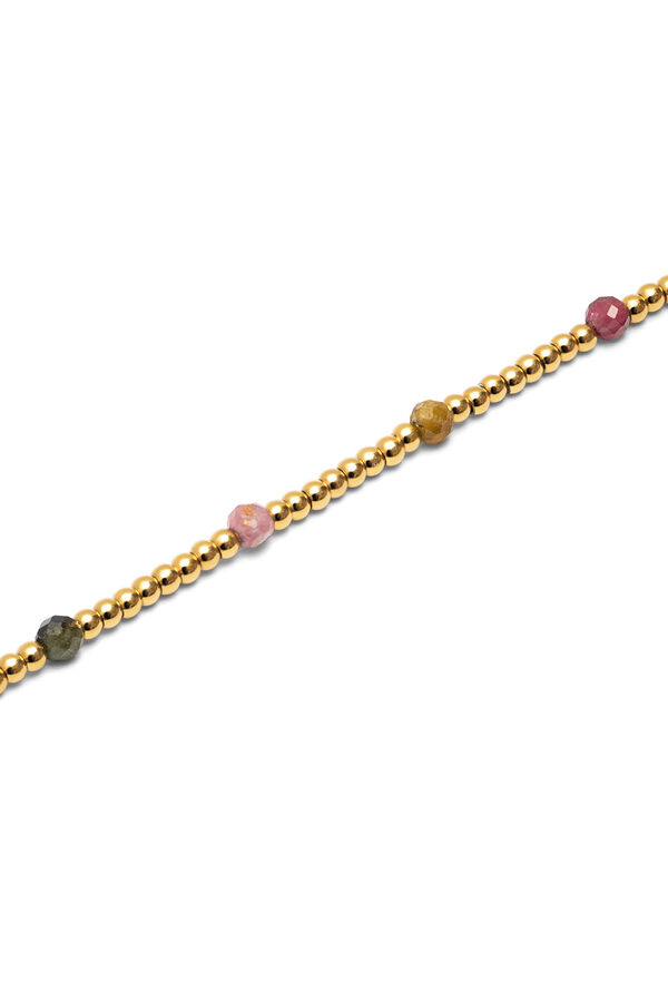 Singularu Turmalin-Traumarmband aus vergoldetem Stahl  mit Print