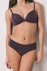 Women'secret Culotte br&eacute;silienne en microfibre et dentelle violette rose