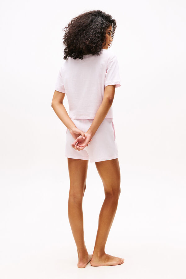 Tommy Jeans Conjunto de pijama corto rosa