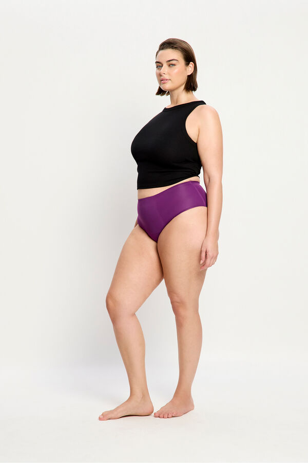Modibodi High-waisted seamless menstrual panties Ljubičasta