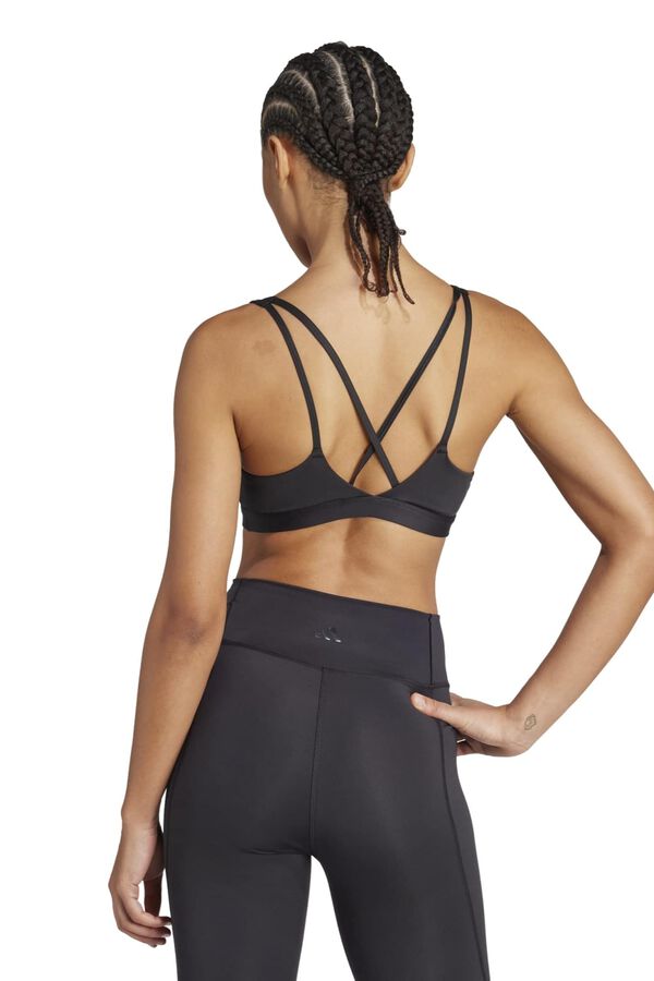 Adidas Sujetador deportivo espalda cruzada negro