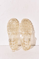 Women'secret Gold jelly fisherman sandals beige