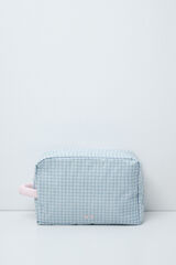 Women'secret Plaid large vanity case with handle printed
