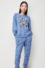 Womensecret Pijama largo Snoopy blue
