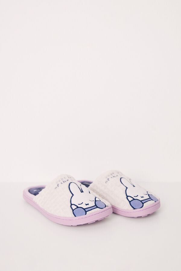 Womensecret Zapatillas casa tipo ducha Snoopy azul