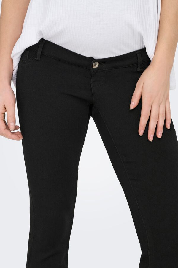 Only Maternity Flared push up maternity jeans black
