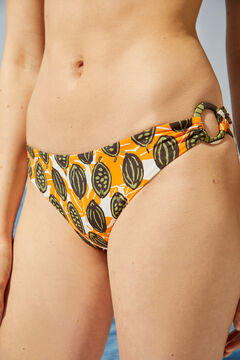 Womensecret Tropical print rings classic bikini bottoms printed