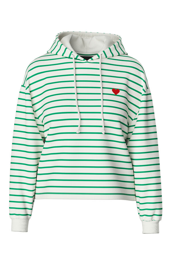 Pieces Sweatshirt com capuz branco