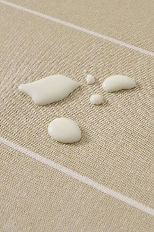 Textura Mantel antimanchas algod&oacute;n rayas kaki