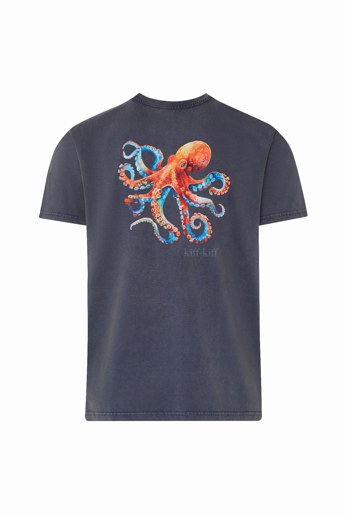 Kiff-Kiff Camiseta hombre azul bicolor