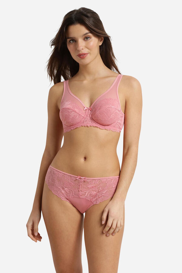 DIM Generous Essentiel lace panty pink