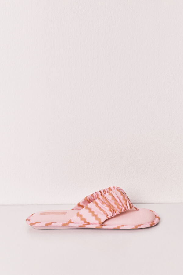 Women'secret Colour wave strap slippers printed
