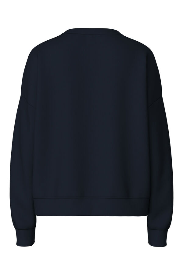 Womensecret Basic sweatshirt with message blue