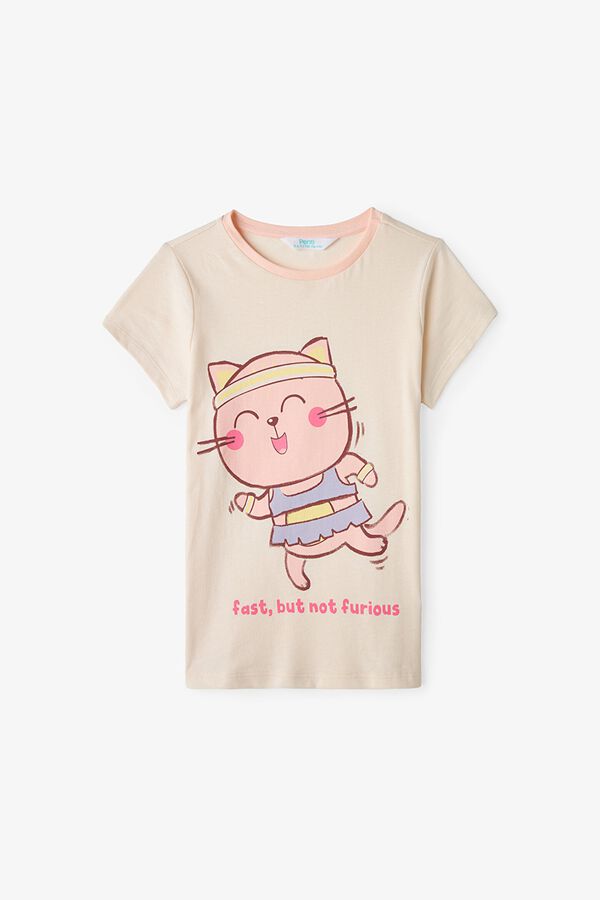Penti Pack 2 pijamas infantiles gatos marfil