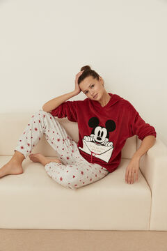 Womensecret Pijama polar Mickey vermelho vermelho