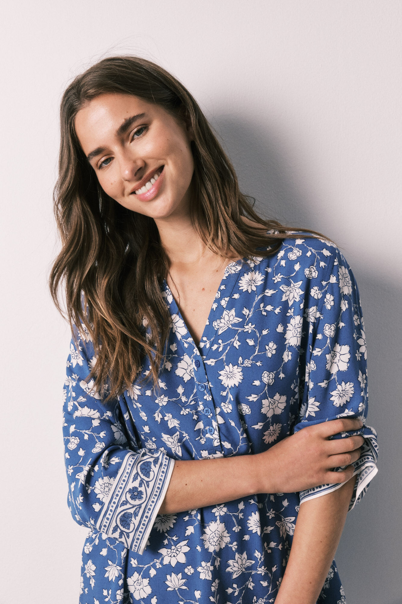 Women'secret Blue floral camisole