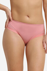 DIM Microfibre and mesh classic panty pink