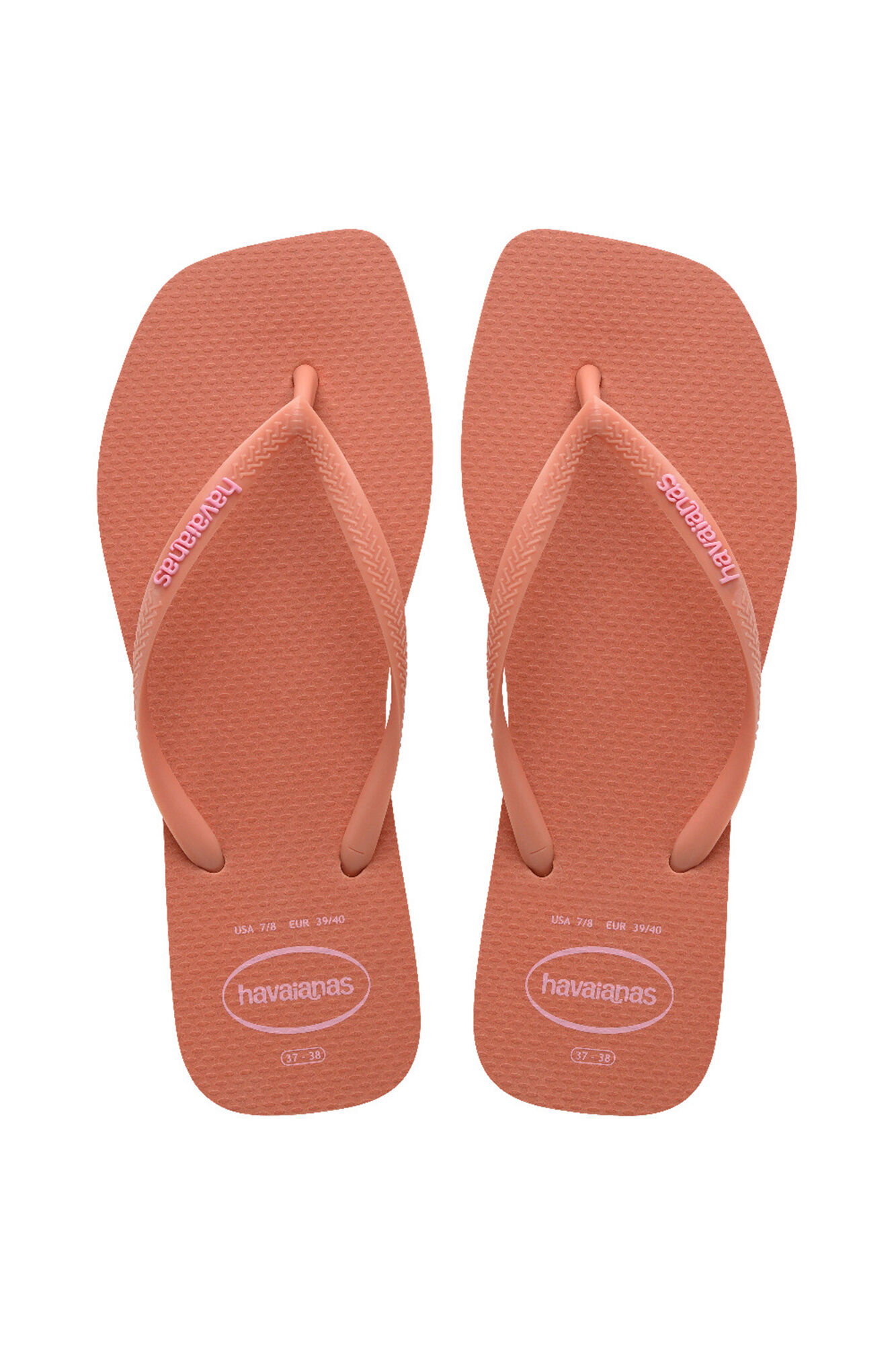 Havaianas Flip-Flops Hav. Schmales quadratisches Pop-up-Logo in Rosa