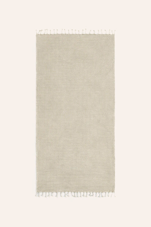 Womensecret Ola beach towel in beige cotton barna
