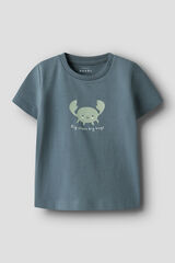 Name it Camiseta de manga corta con algod&oacute;n org&aacute;nico gris