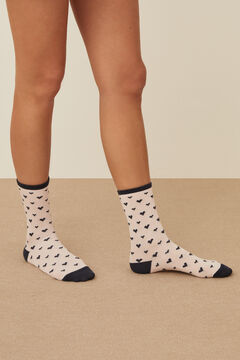 Womensecret 3-pack dots and hearts socks printed