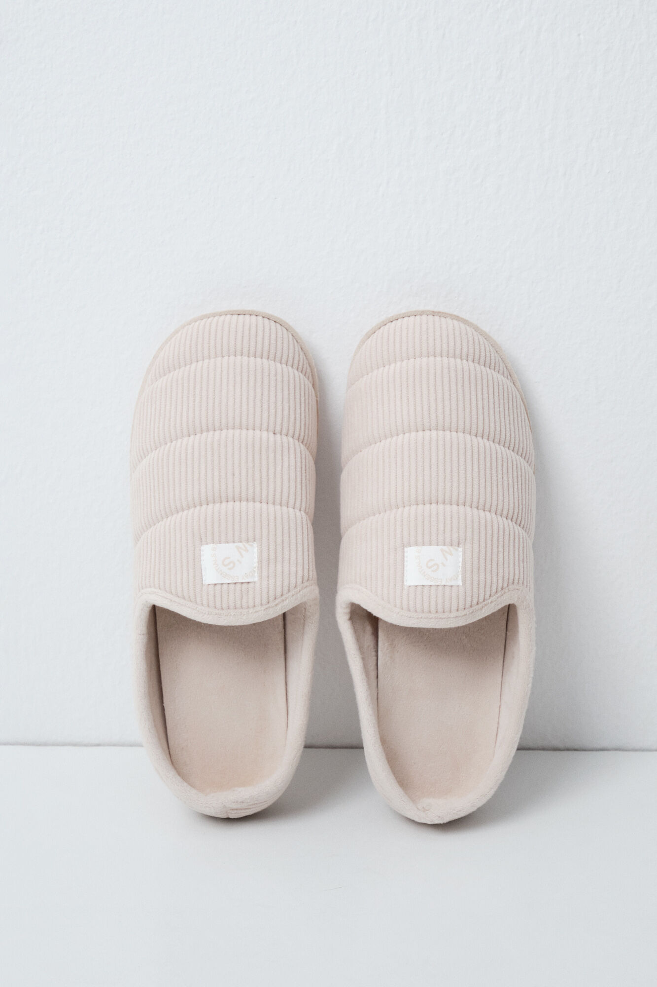 Women'secret Zapatillas casa suela acolchada beige