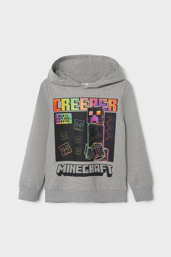 Womensecret Boys' MINECRAFT licensed sweatshirt gris