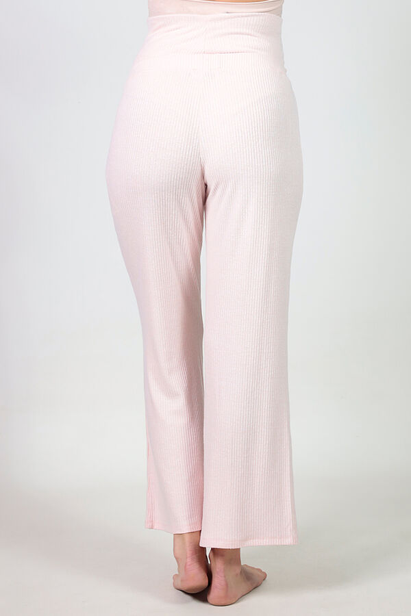 Womensecret Pack polo y pantalón maternity ancho confortable rosa