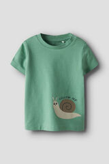 Name it Baby-T-Shirt mit Aufdruck Blau