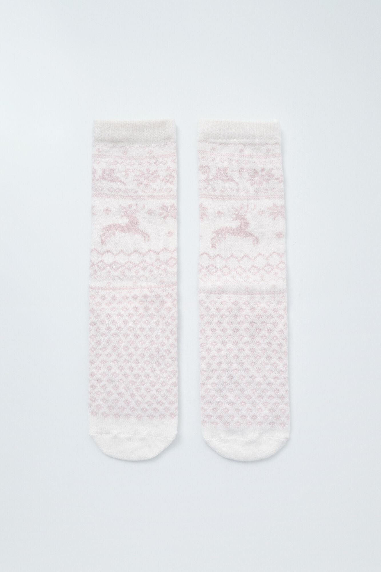 Women'secret Blue jacquard long socks