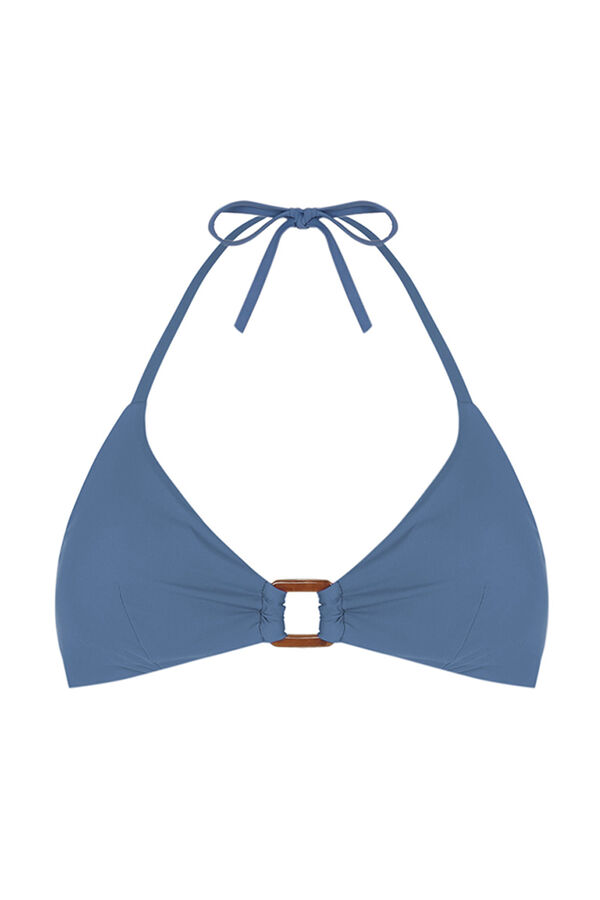 Womensecret Haut bikini triangle bleu bleu