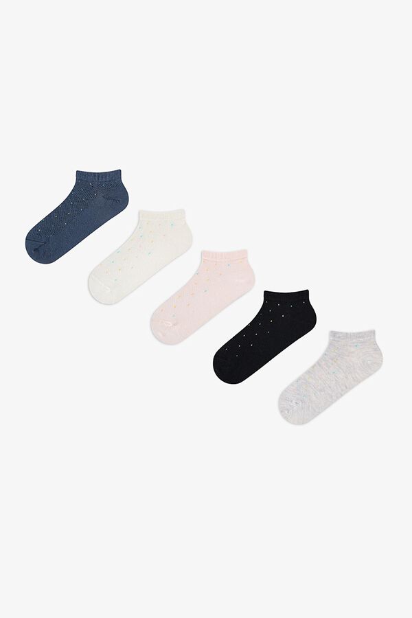 Penti Polka-dot 5-pack short socks printed