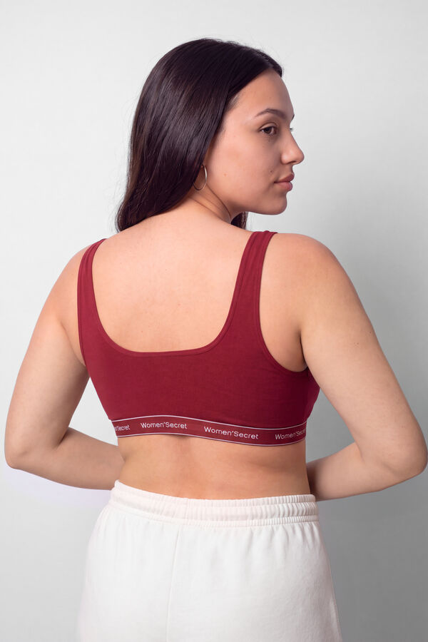 Women'secret Red microfibre halterneck bra FANTASTIC printed