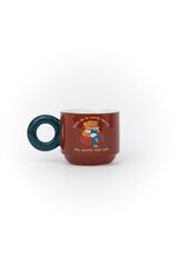 Mr. Wonderful Stackable mug - Leaving the cave is hard. Luckily, there's coffee. printed