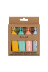 Mr. Wonderful Set de 4 subrayadores con tinta de purpurina estampado