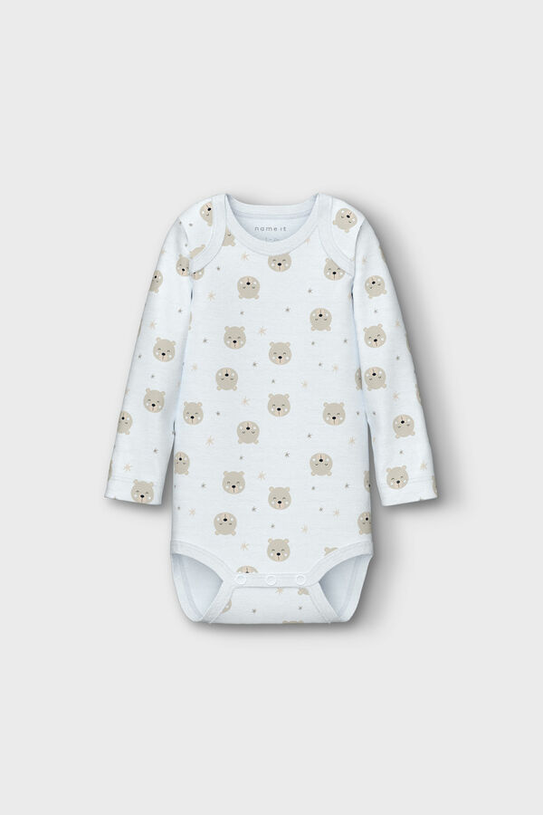 Name it Set 3 bodys osito bebé neutro gris