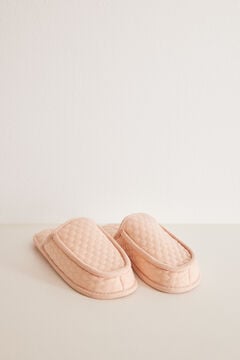 Womensecret Pink puffer slippers pink