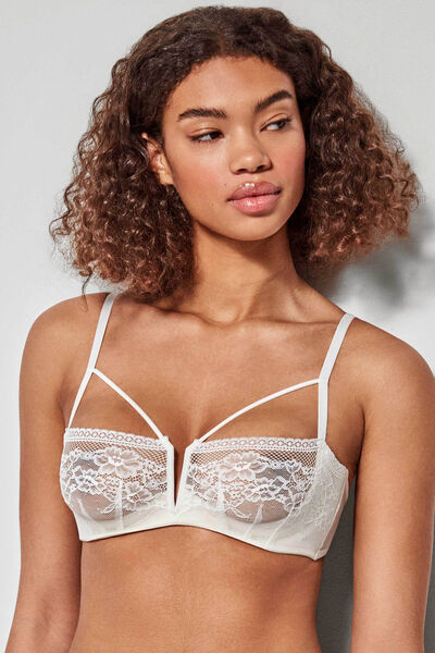 Womensecret Lace balconette bra beige