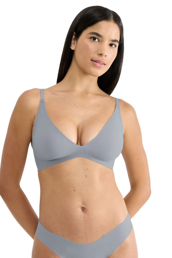 Sloggi Sujetador push up sin aro alta sujeci&oacute;n gris