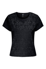Womensecret Printed T-shirt with short sleeves fekete