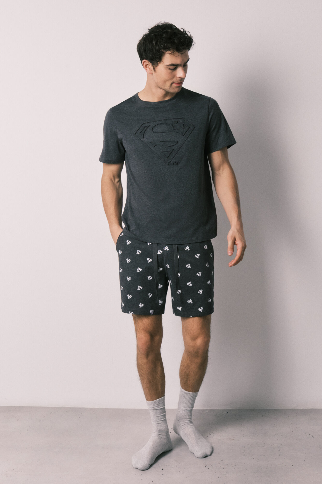 Women'secret Pijama corto hombre algod&oacute;n Superman