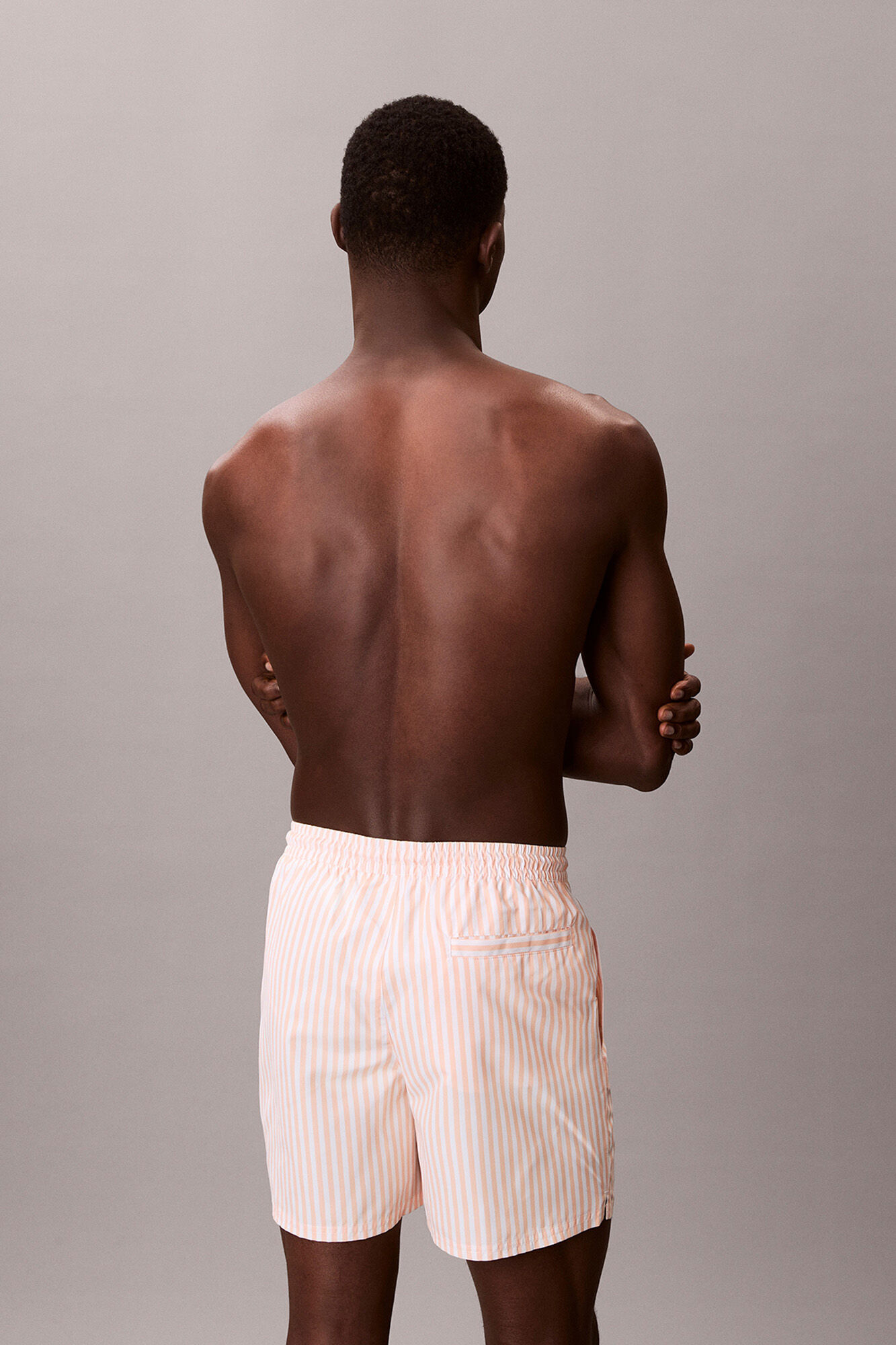 Calvin Klein Fato de banho comprido m&eacute;dio riscas cord&atilde;o