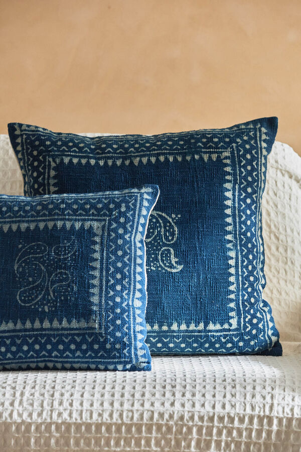 Womensecret Biru indigo cotton cushion cover Plava
