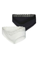 Mamalicious Pacote de calcinhas maternity tencel branco