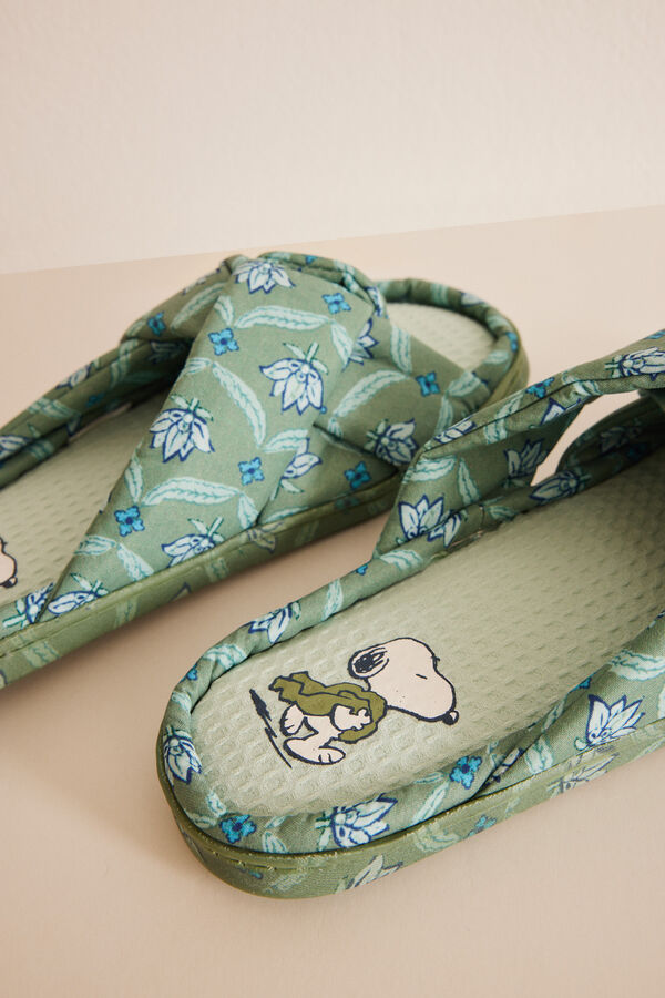 Womensecret Khaki Miffy knot-front slippers Kaki