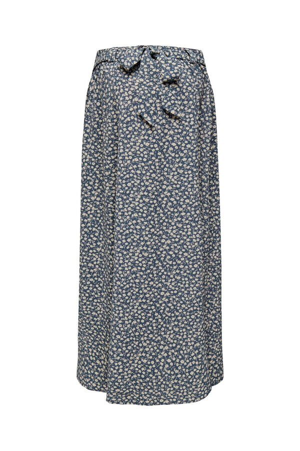 Only Maternity Falda midi estampado floral premam&aacute; gris