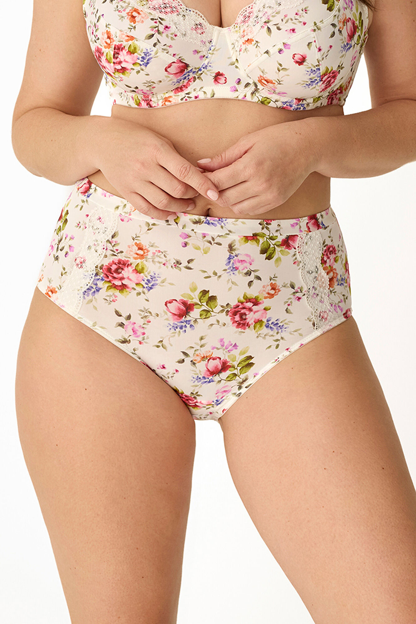 Promise Braga alta floral microfibra