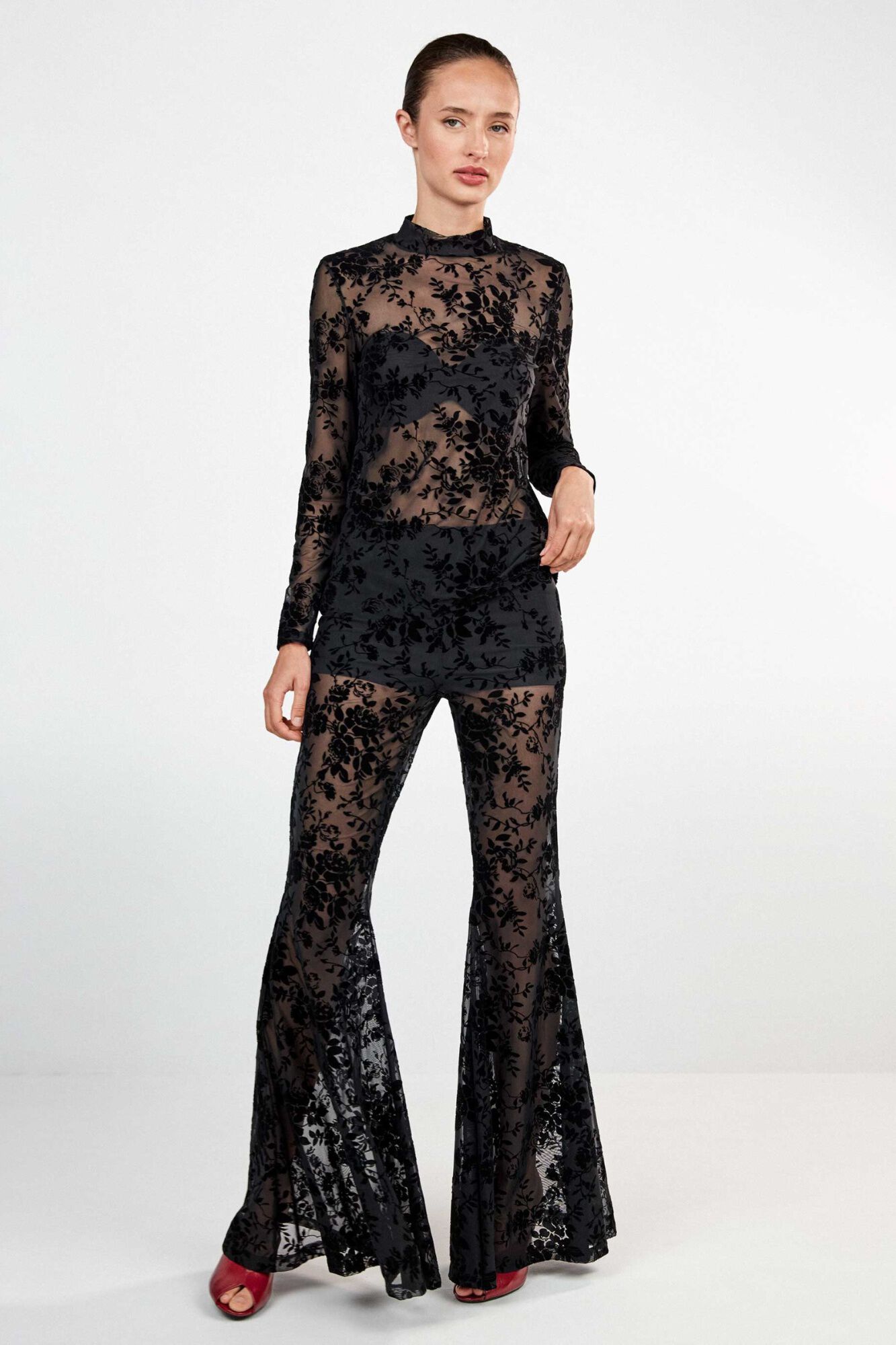 Gisela Velvet lace top